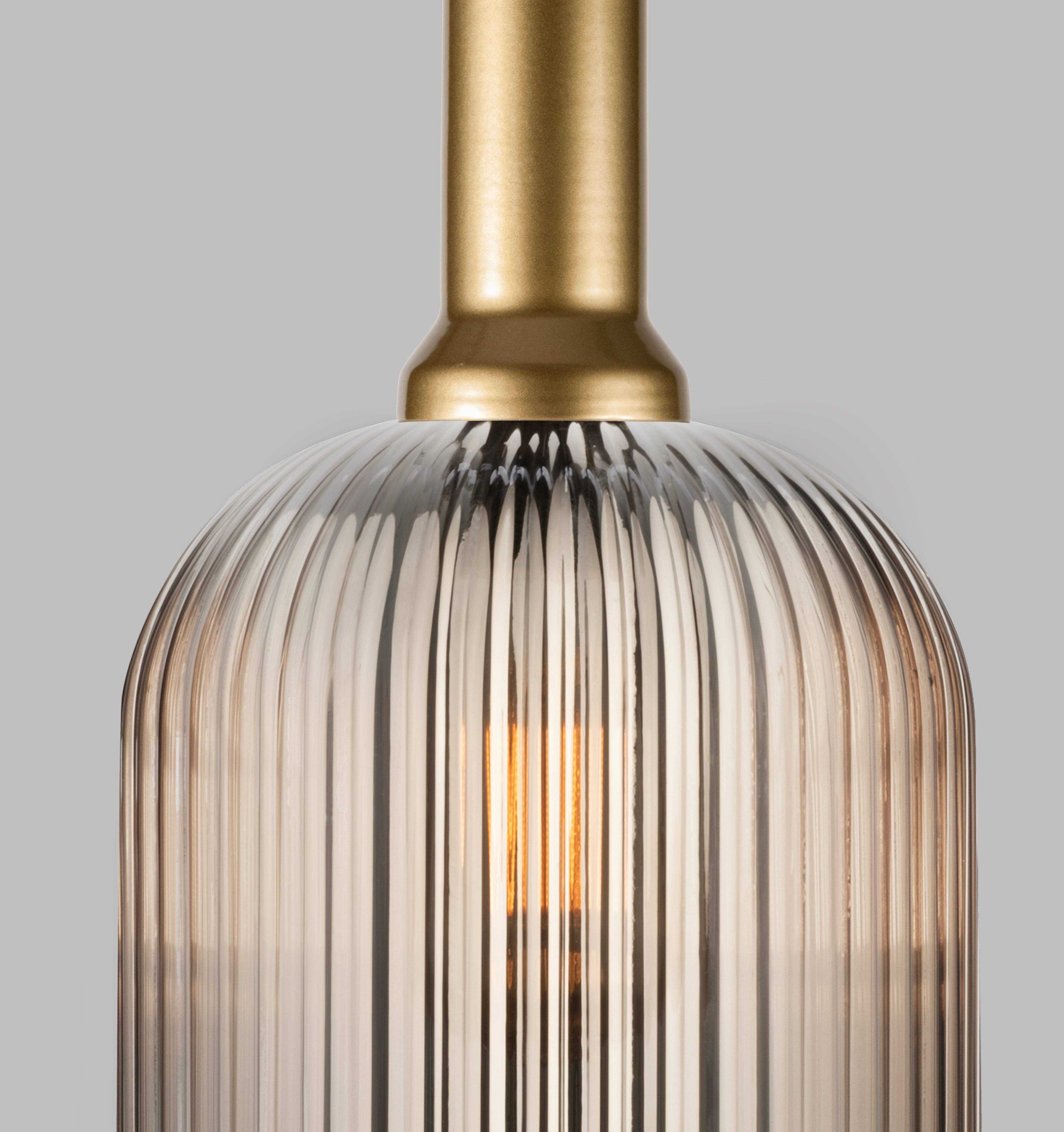 Eclipse Lighting - Wholesale Chandelier/Hanging Light - Linear Canopy Ribbed Glass Clear Multi Pendant Lighting Staircase, Custom Ribbed Glass Pendant Lighting, Multi Lighting for Stairwell Long Chandelier17