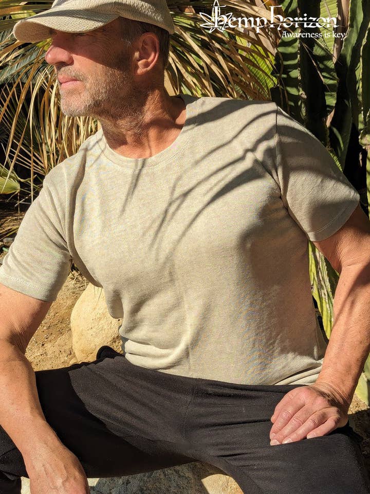 Luxurious pure unisex hemp t-shirt for wholesale by Hemp Horizon