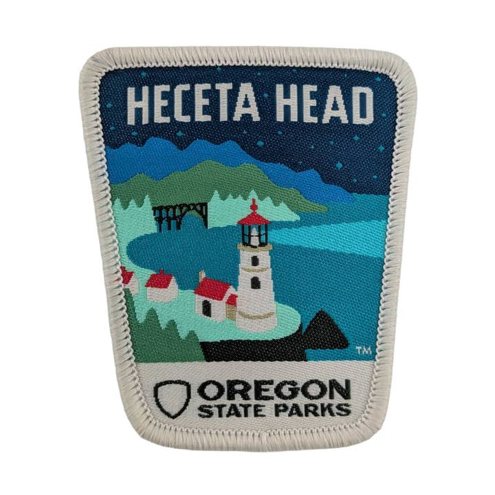 Heceta Head, 2.5" Iron-on Patch for wholesale by Patchmarks