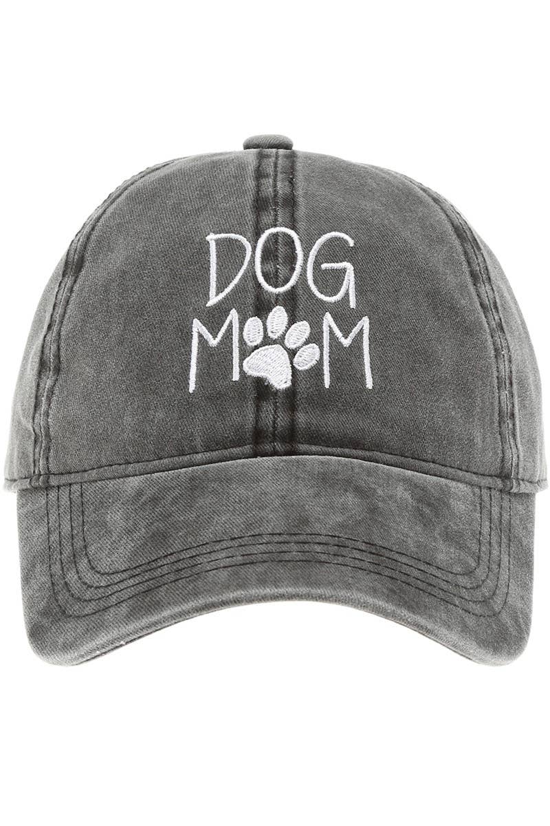 Fashion City - Vendita all'ingrosso Cappellino da baseball - Donna - Cappelli da baseball in cotone ricamati DOG MOM, stile vintage3