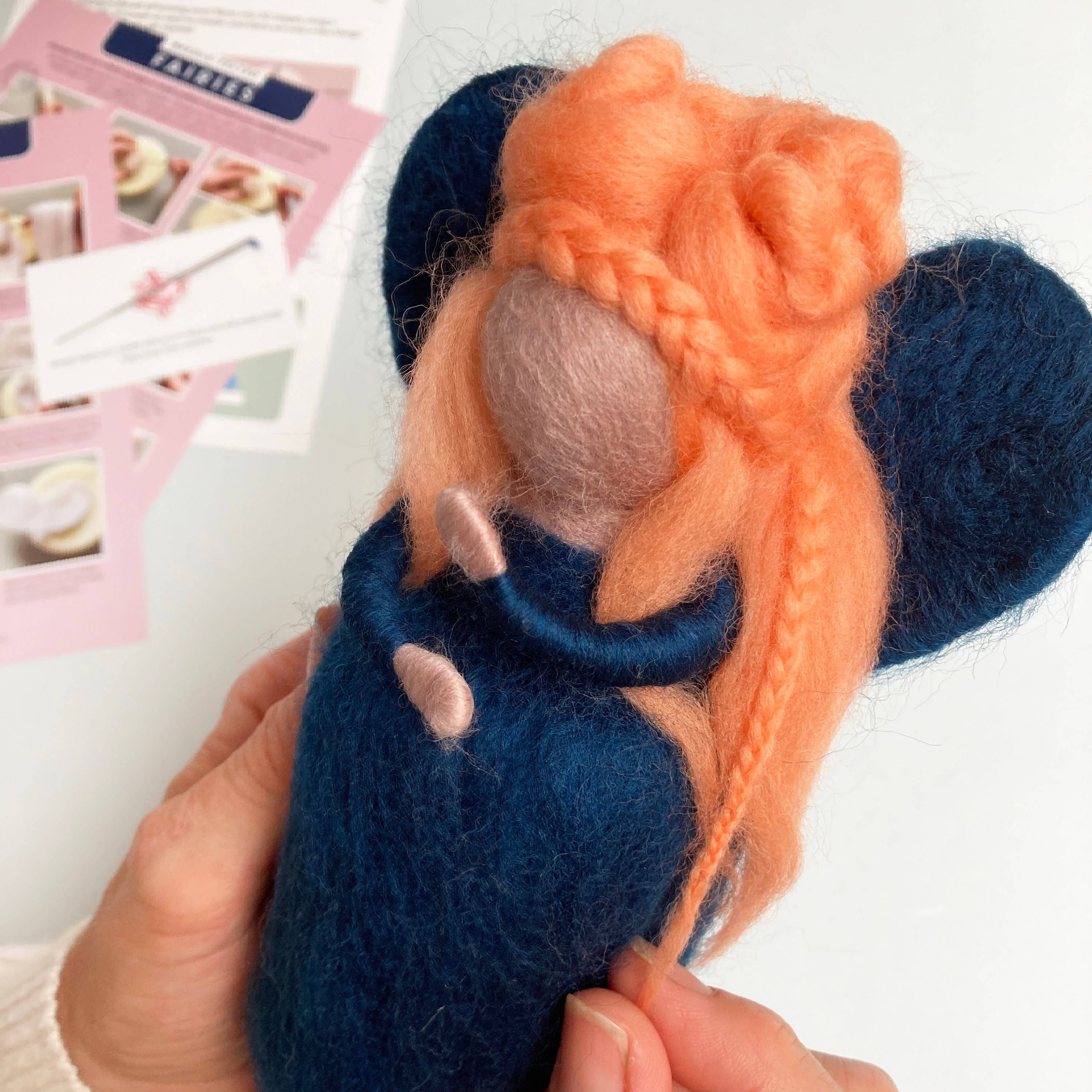 Bergin & Bath - Wholesale DIY Craft Kit - Needle Felting Kit, Fairies. Make THREE felted fairy dolls7