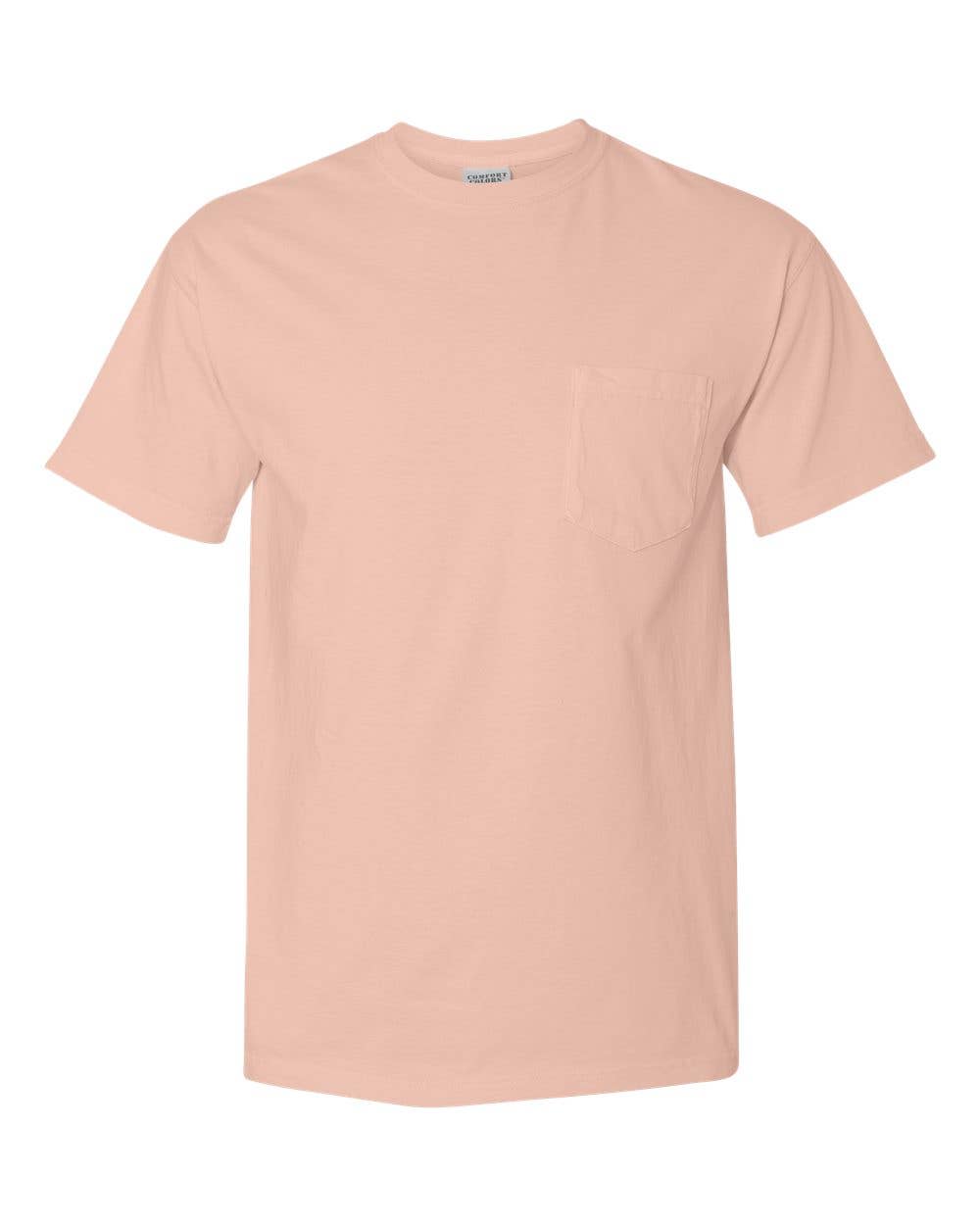 MYES BULK APPAREL - Vente T-shirt – unisexe - T-shirt Comfort Colors Heavyweight avec poche en 100 % coton filé à l'anneau46