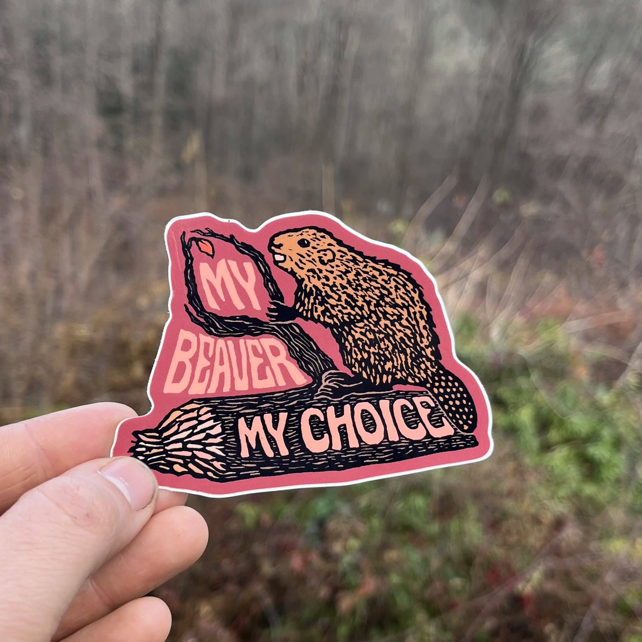 stickiemi - Wholesale Sticker - My Beaver My Choice Sticker | matte vinyl 2
