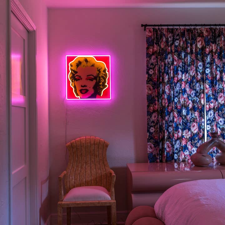 Yellowpop - Wholesale Neon Sign - Marilyn Monroe Small by Andy Warhol - LED neon sign