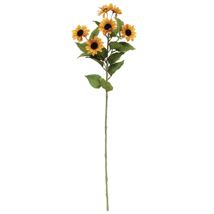 Saybrook Lane - Wholesale Artificial Flowers - Golden Mini Sunflower Spray, 30"