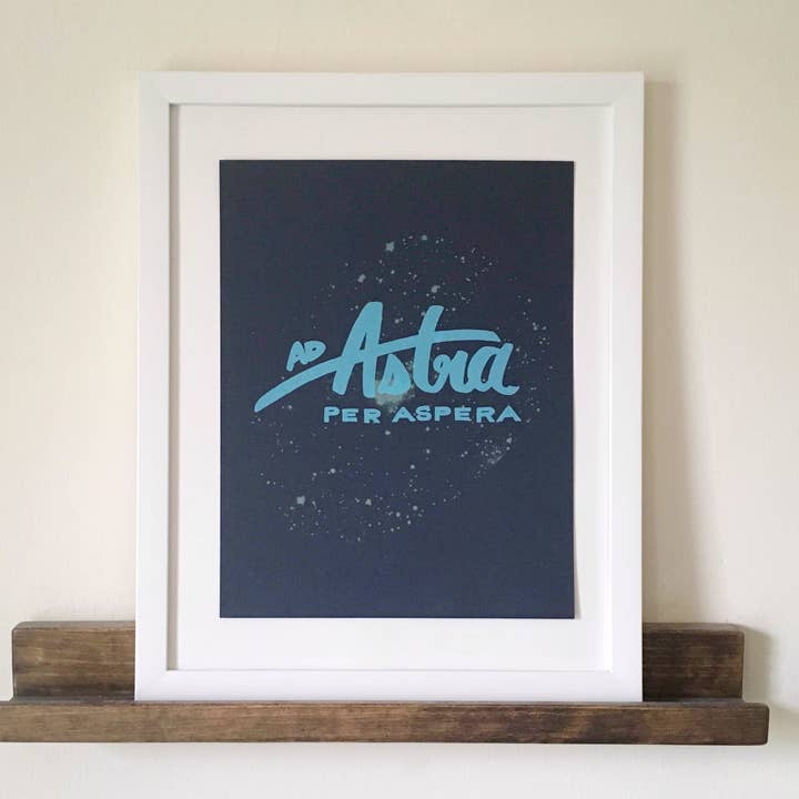 Ad Astra Per Aspera 8,5 x 11 Zoll Druck für den Großhandel von The Curio Table