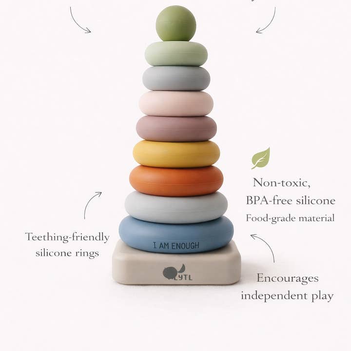 Lytl Store - Wholesale Building Set - Kids - Montessori Silicone Ring Stacker | Toddler Sensory Toy1