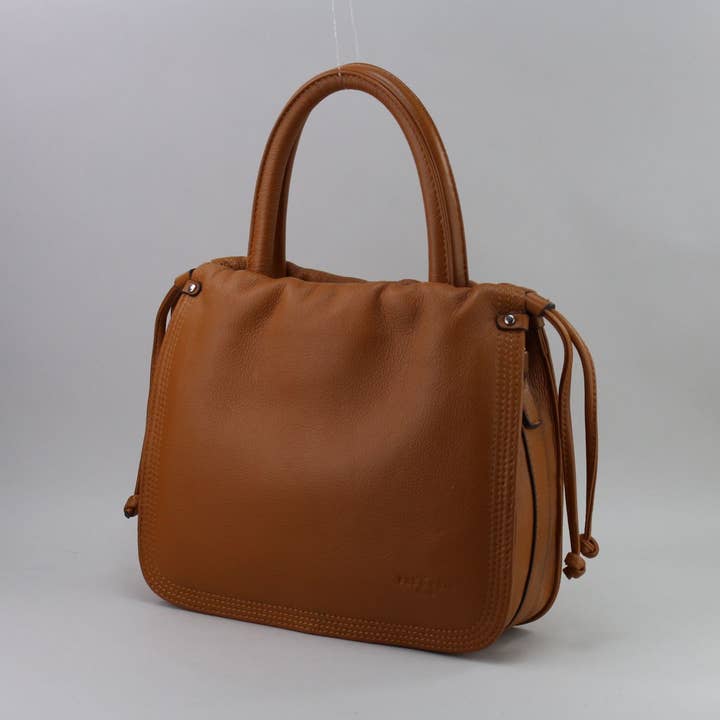 583916 Camel - Leather Bag for wholesale by Frederic T.