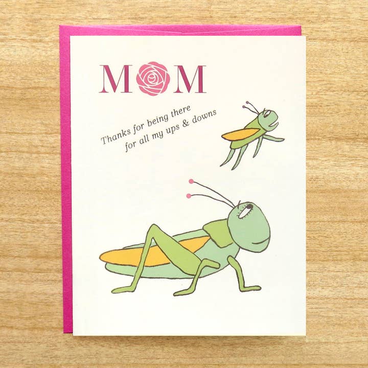 INKLOSURES - Wholesale Mother's Day Card - Grasshoppers Mother's Day Card