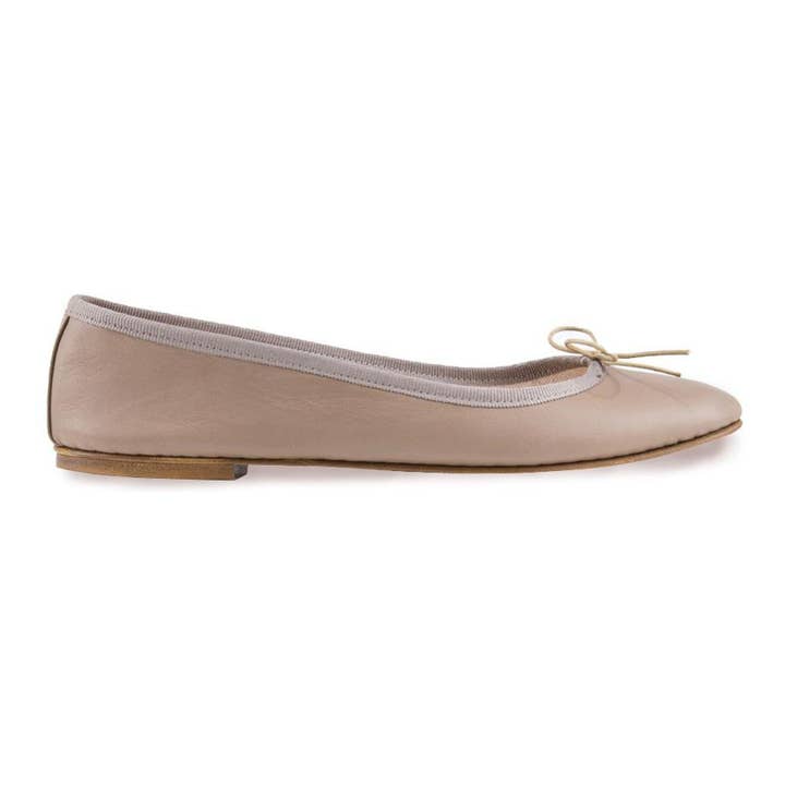 NICOLE Ballerina in Taupe Nappa for wholesale by Spelta Milano