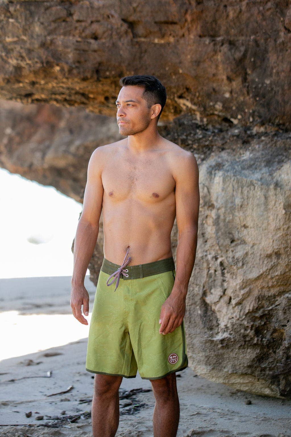 Grüne Palmen Herren Boardshorts Retro mit grünen Palmen für den Großhandel auf Faire2