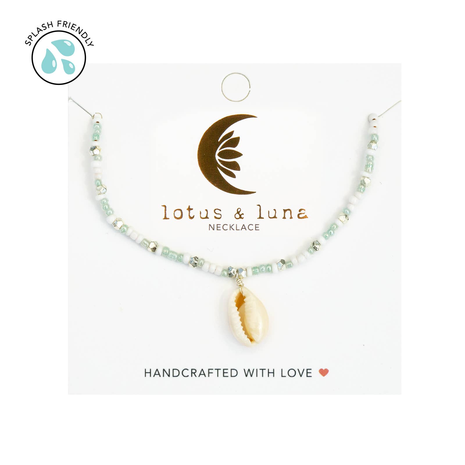 Lotus and Luna - Wholesale Beaded/Pearl Necklace - Mademoishelle Seed Bead Shell Necklace