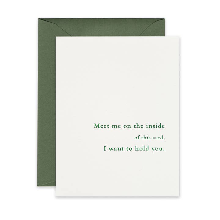 Mød mig på indersiden af dette kort, jeg vil holde dig. for engroshandel hos BeKnown - Messages for Good