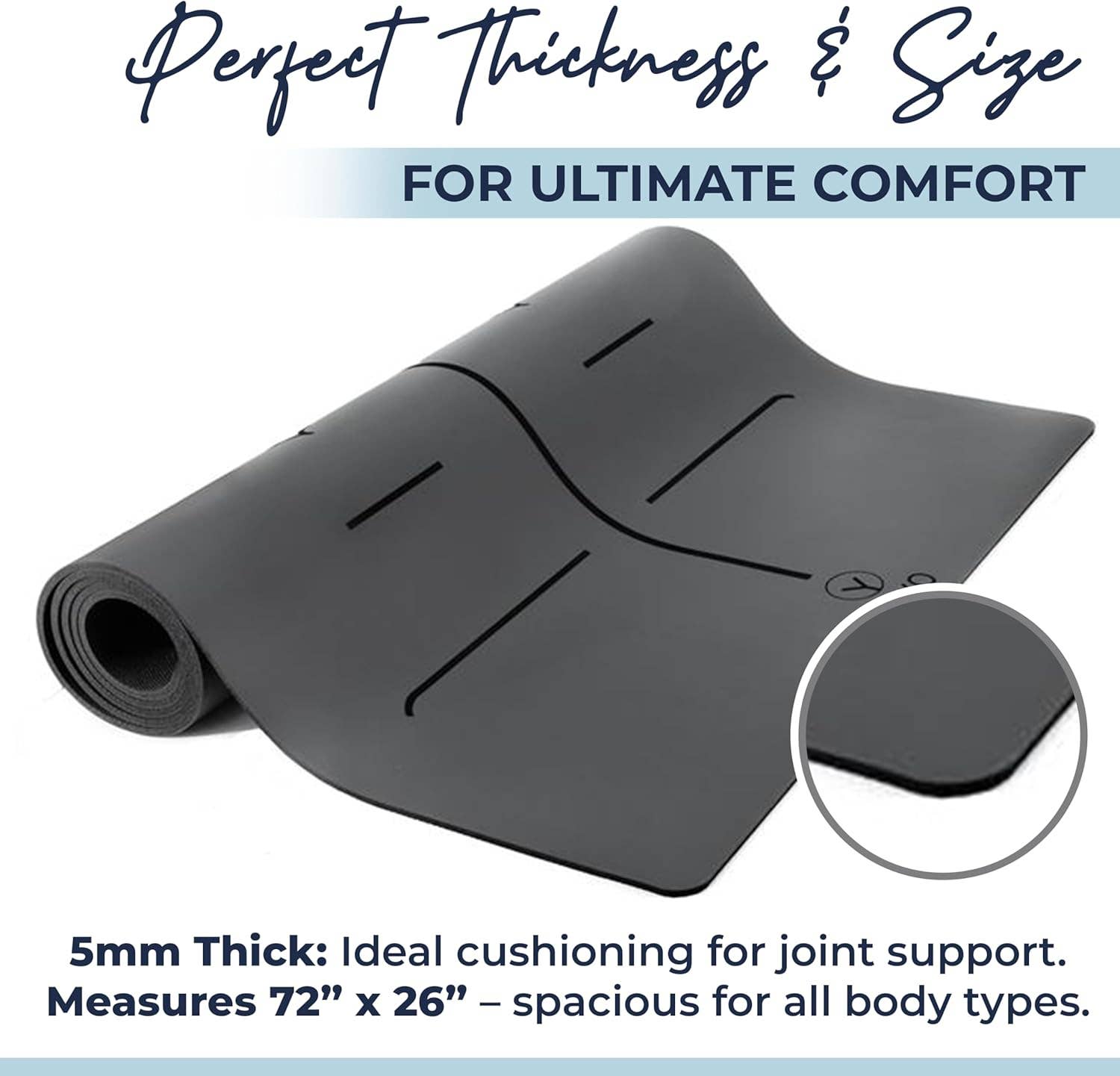 YO GAYO - Vente Tapis de yoga - Tapis de yoga haute performance Eco Balance - 5 mm5