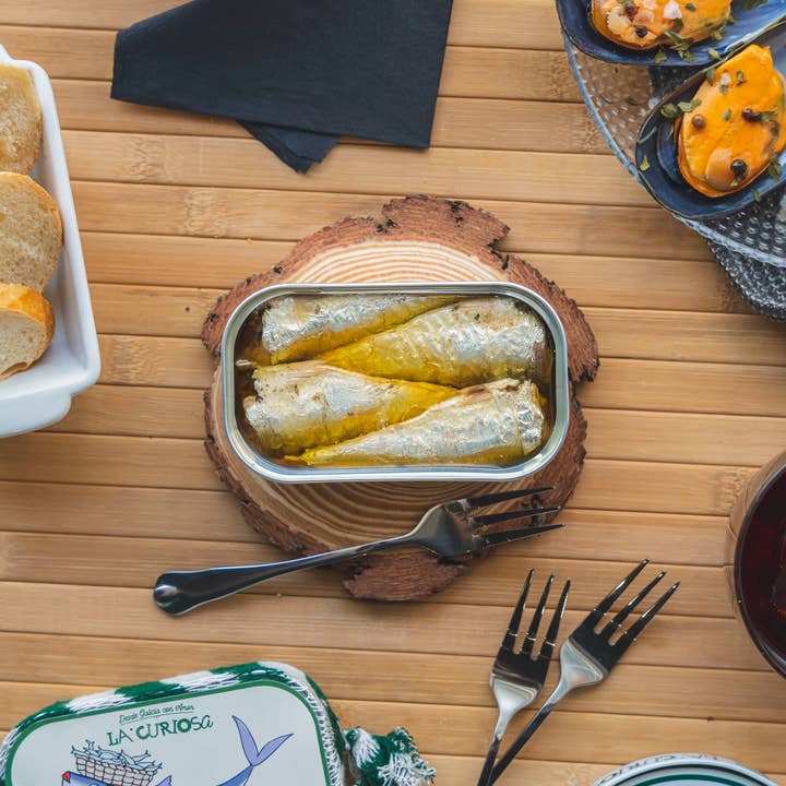 La Curiosa - Vente Poissons en conserve - SARDINE À L'HUILE D'OLIVE