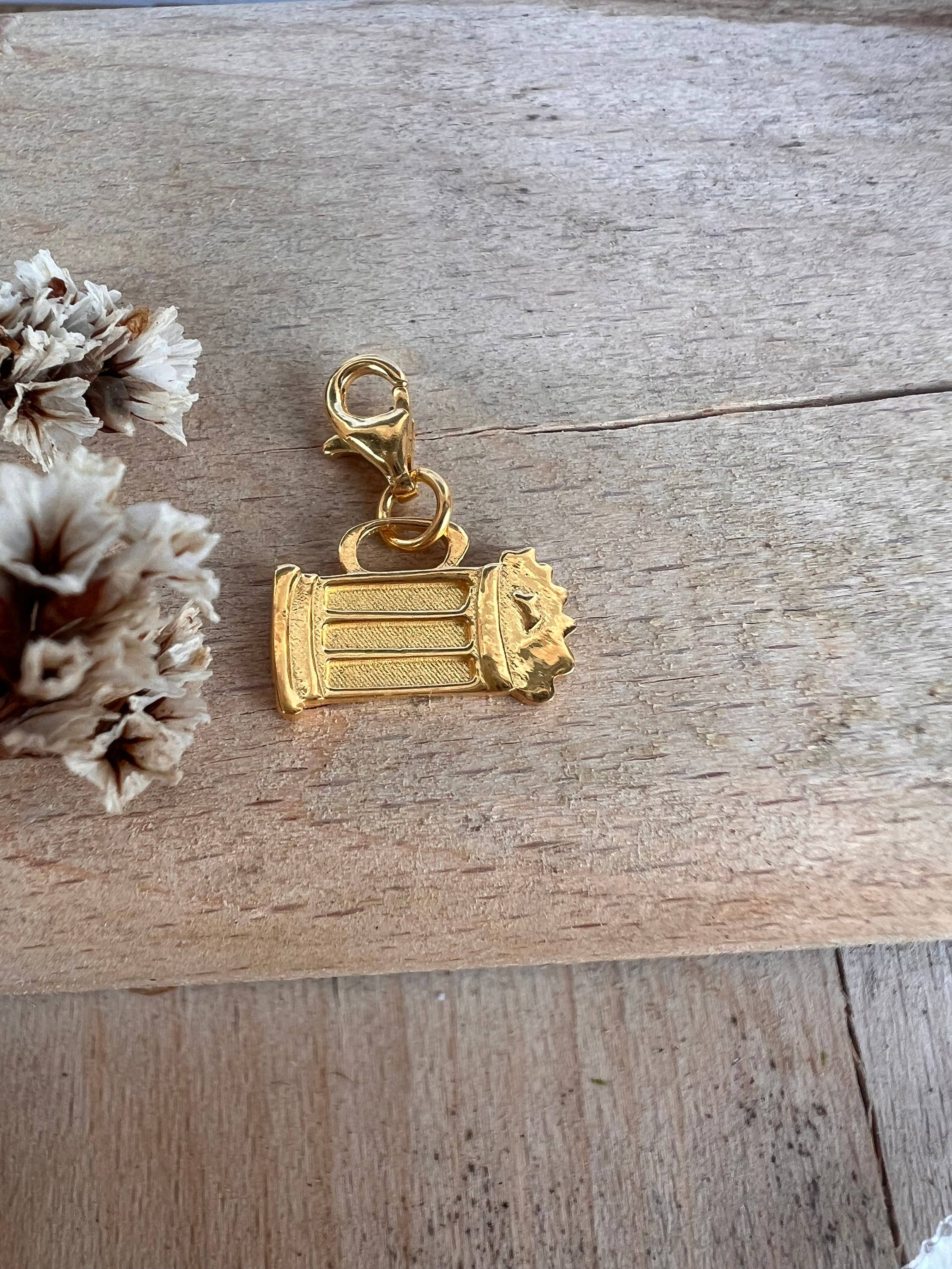 Woidladl - Vente Breloques/médailles personnalisées - Pendentif chope de bière (Charm)0