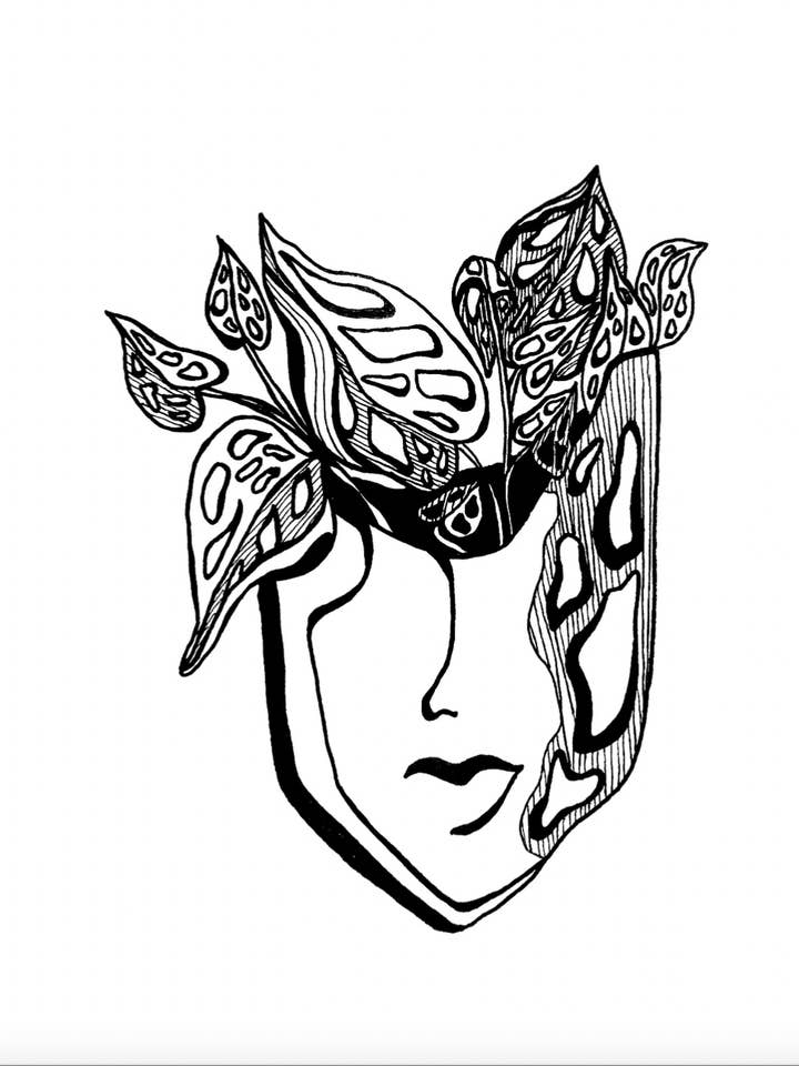 Stampa artistica Lush (volto astratto, pianta del formaggio svizzero, monstera) per la vendita all'ingrosso da parte di Mind & Company