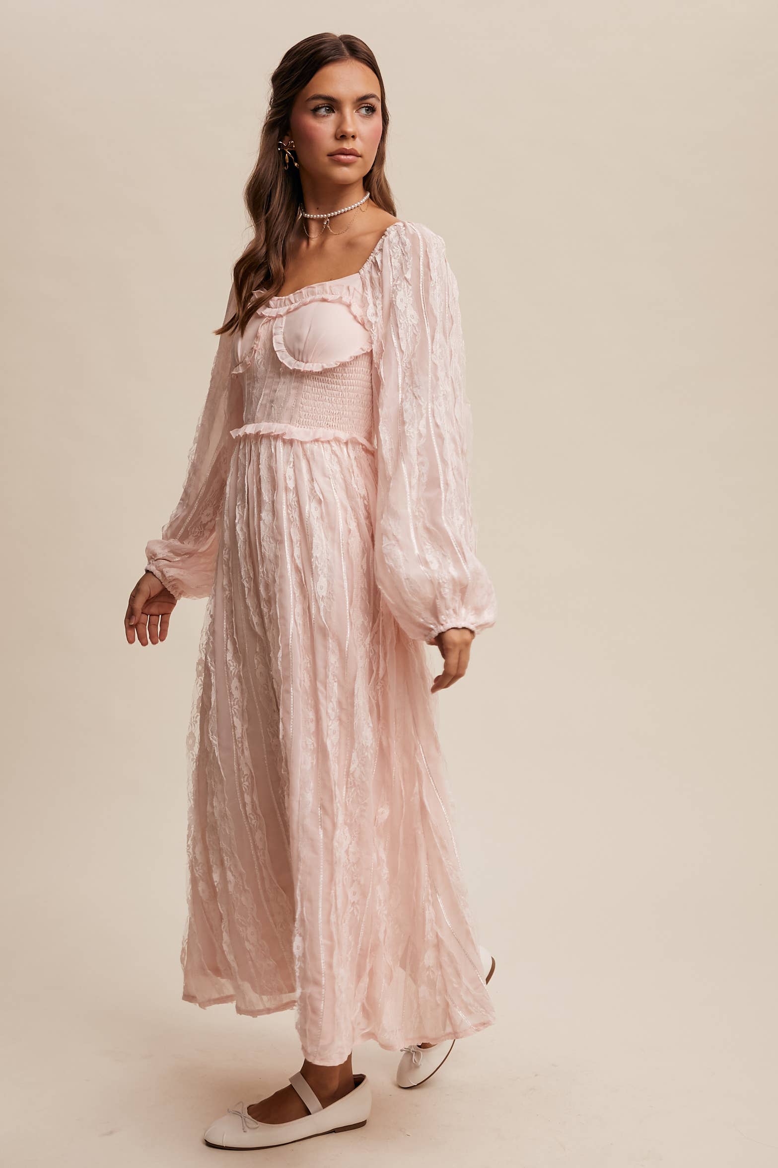 Listicle - Wholesale Dress - Women's - Romantic Lace Midi Dress26