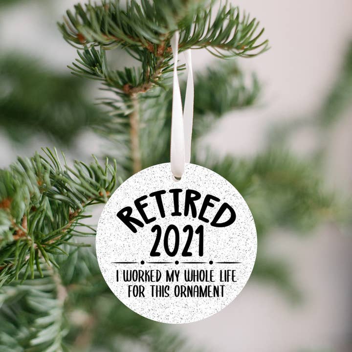cuteful creationz - Wholesale Ornament - I Worked My Whole Life for This Retirement Christmas Ornament