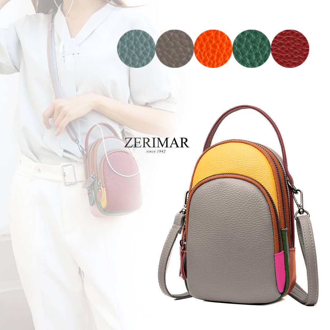 Zerimar 1942 – Engroshandel Rygsæk - Dame – Ægte læder crossbody-taske og rygsæk til kvinder, 19 x 10 x 9 cm15