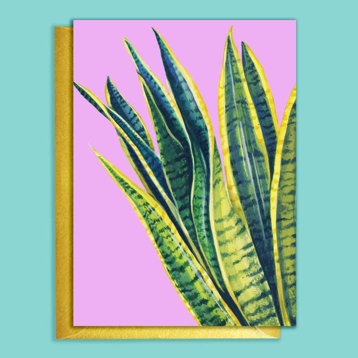 Snake Houseplants Card for wholesale by Rocket 68
