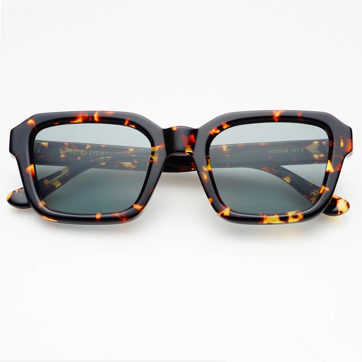 Tortue Lunettes de soleil rectangulaires pour hommes Hudson Acetate en vente sur Faire