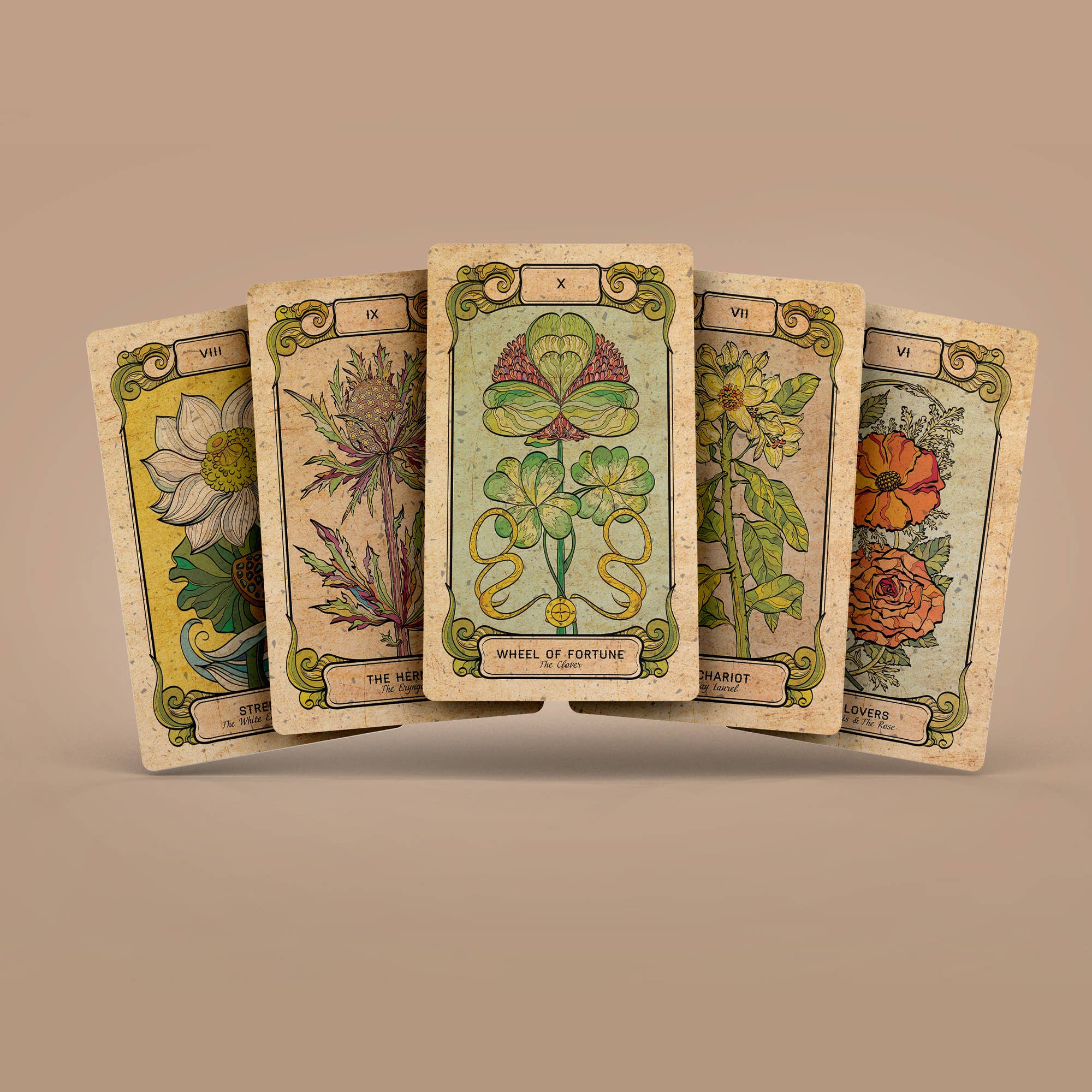 Darksynevyr – wholesale Tarot-kort – Botanica Oculta Tarot 78+2 Extra Kortlek | Tullfri EU/U13