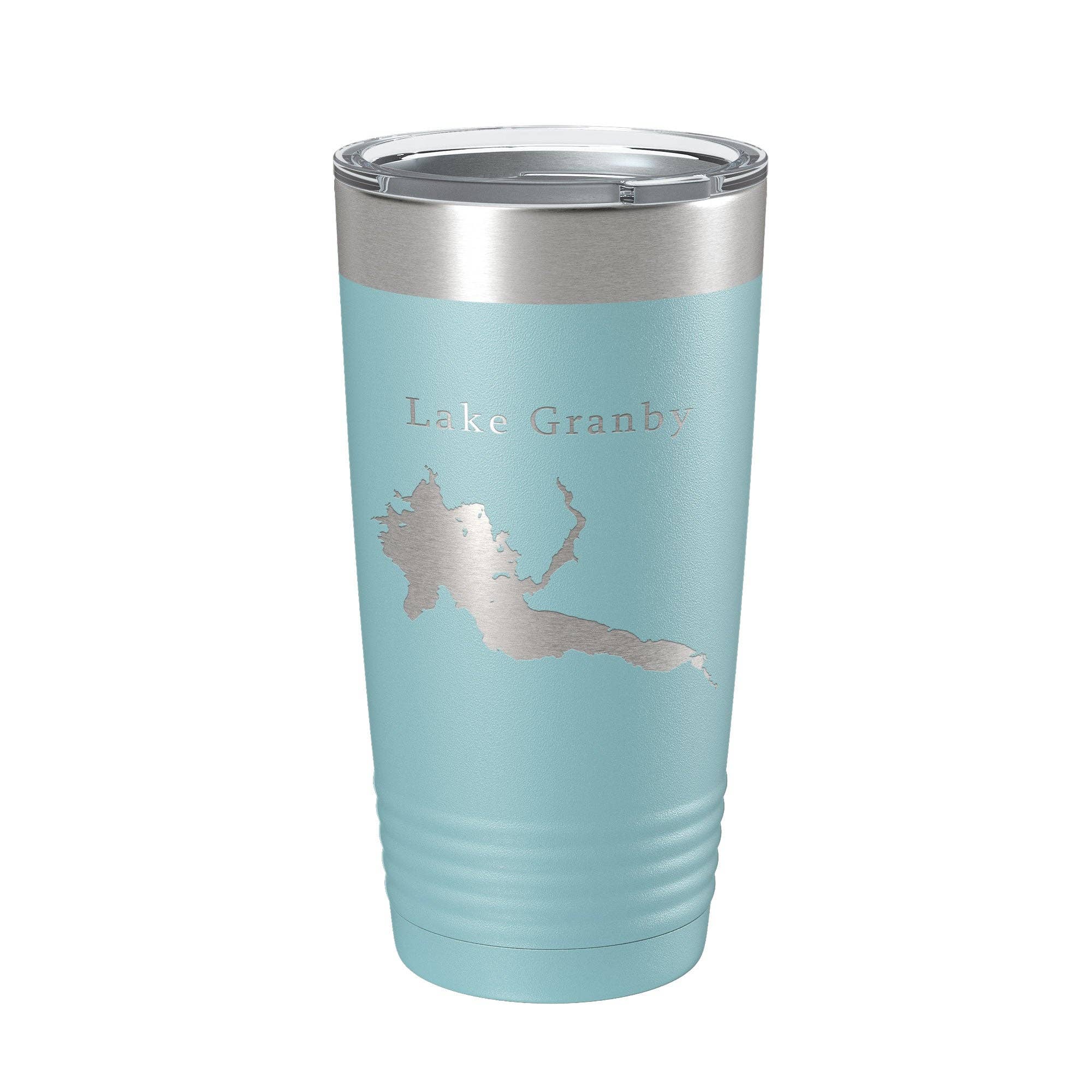 CarveBright - Wholesale Insulated Mug/Tumbler - Lake Granby Map Tumbler Travel Mug Insulated Laser Engraved Coffee Cup Colorado 20 oz13