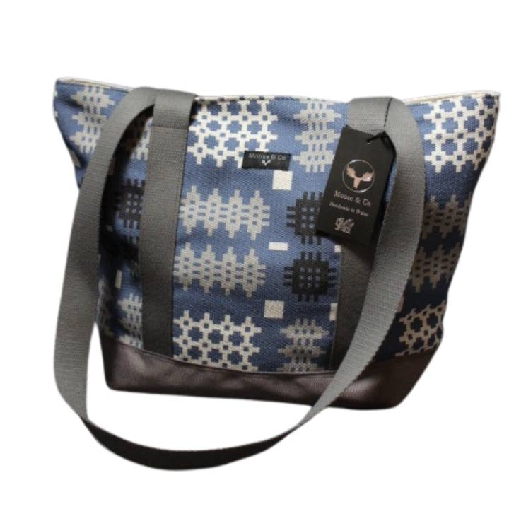Moose & Co - Wholesale Tote Bag - Women's - Welsh Tapestry Blanket Print Shoulder Bags