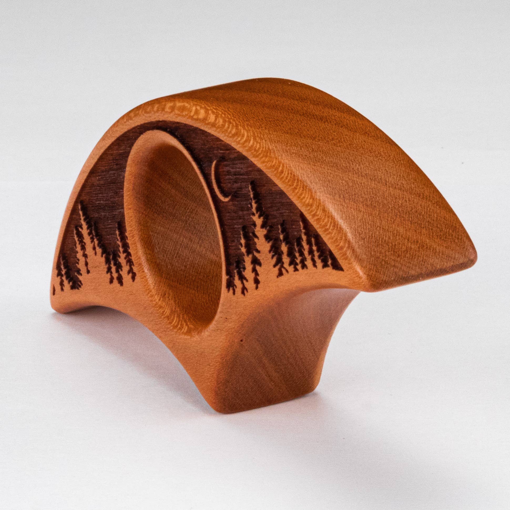 Woodland Woodworx - Wholesale Book Holder - Thumb Page Holder, "Moonlit Forest" Design, Cherry Wood4