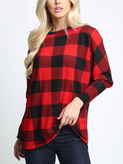 Buffalo Print Contrast Pullover. for wholesale by aa24