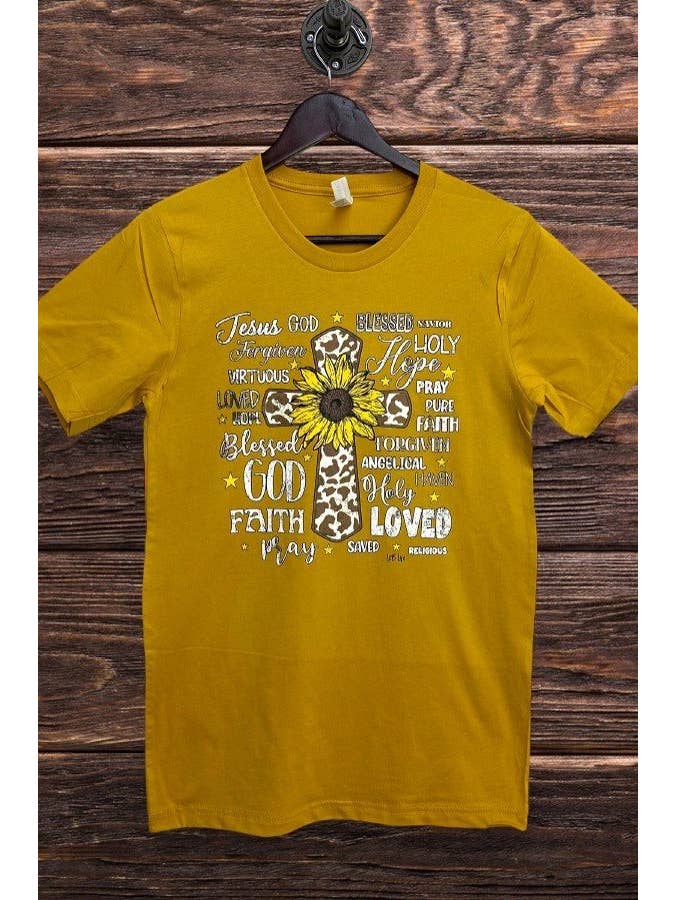 L&B Life - Wholesale Screen Printed T-Shirt - Women's - BC GOD FAITH Graphic Tshirt2