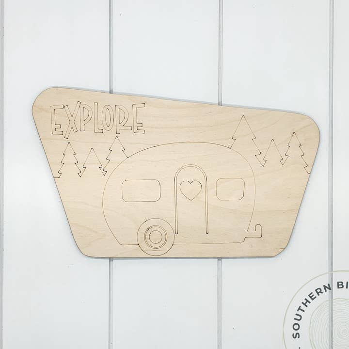 Explora Camper Etched Blank para venta al por mayor de Southern Birch Company