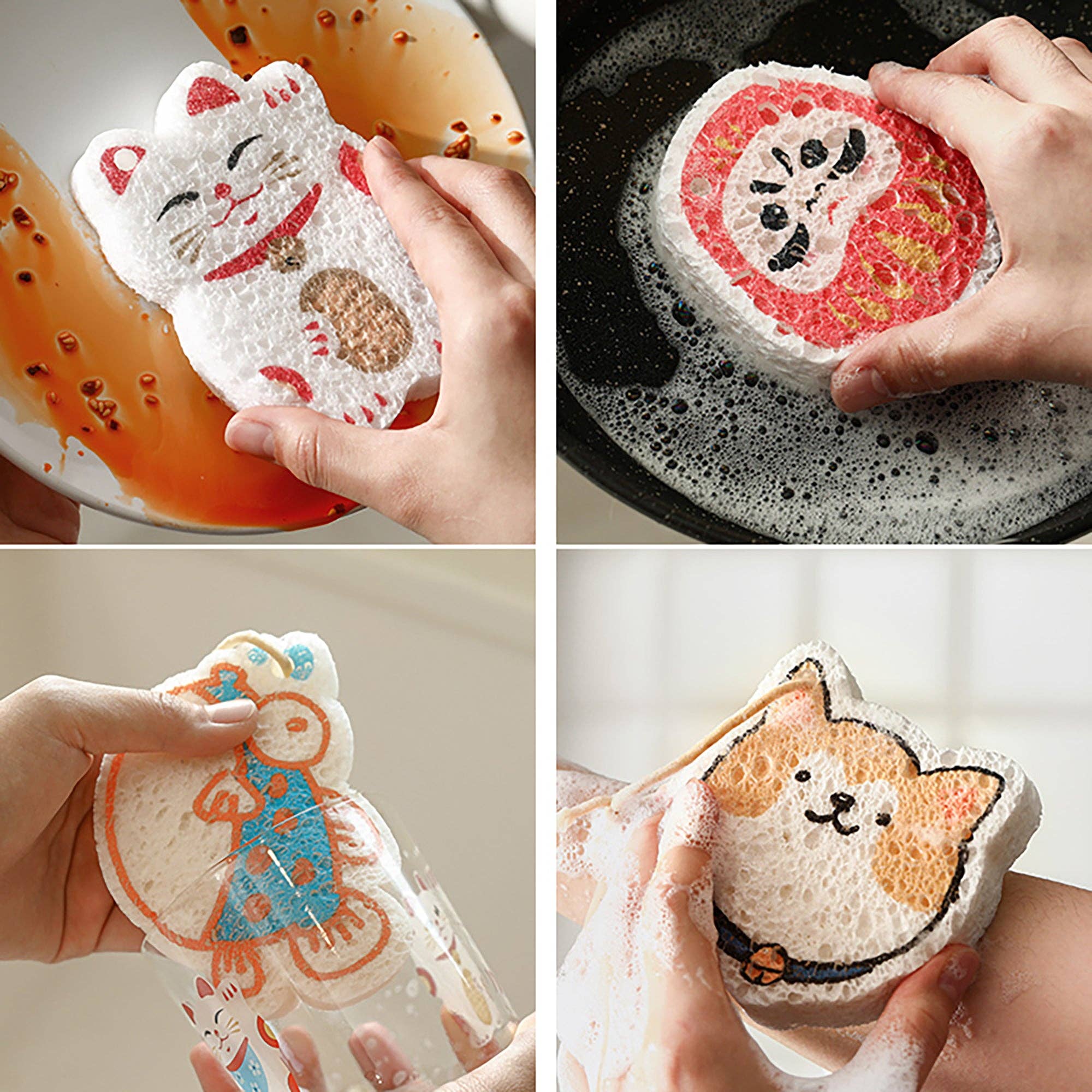 MinoCraft - Wholesale Dishcloth - Wood pulp dish sponge7