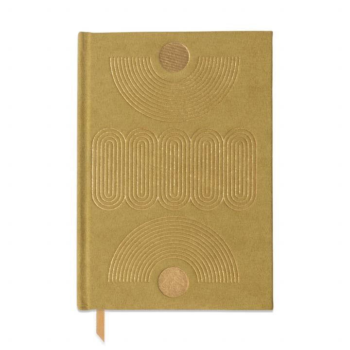 Suedette Hardcover Radiant Journal - Avocado for wholesale by Designworks Collective