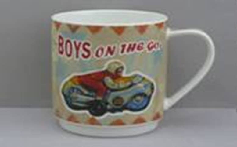 Arcucci Trade - Wholesale Coffee Mug - LOVERAMICS VINTAGE MUG MUG WITH 4 RETRO DECORATIONS1