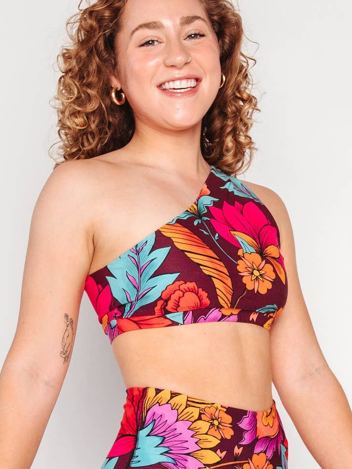The Maverick Bra in Indie Flow for wholesale by Yoga Democracy