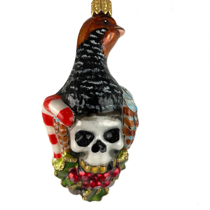 Festive Biker Partridge with Skull for wholesale by Mysteria