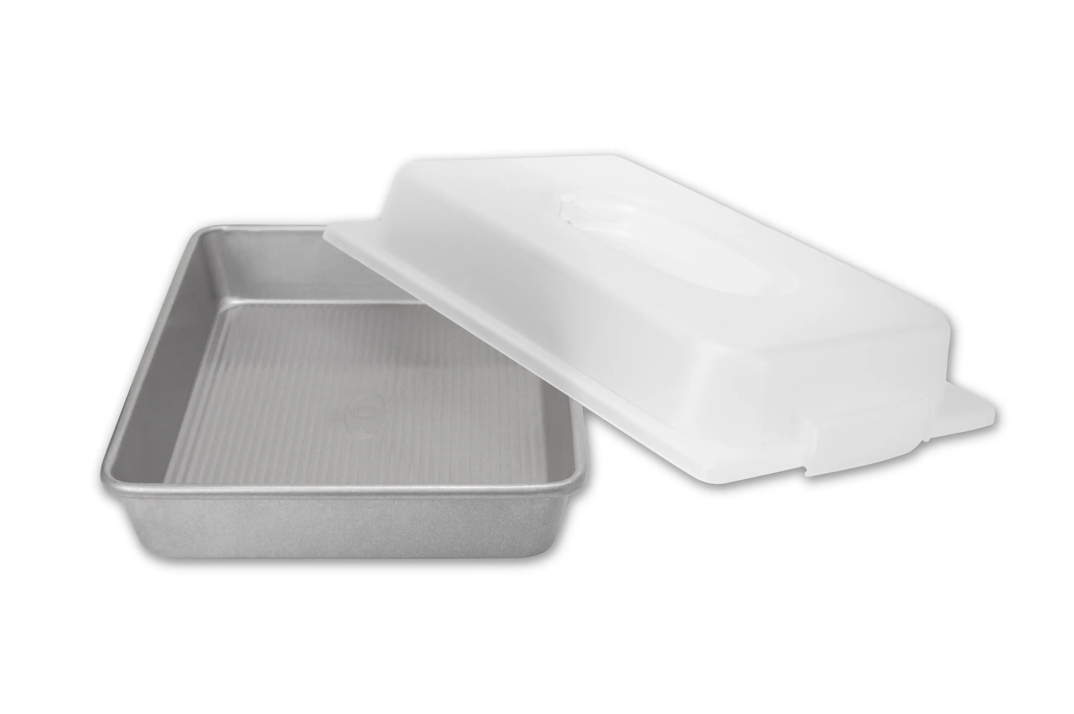 USA Pan - Wholesale Cake Pan - Seamless Rectangular Cake Pan & Lid Set1