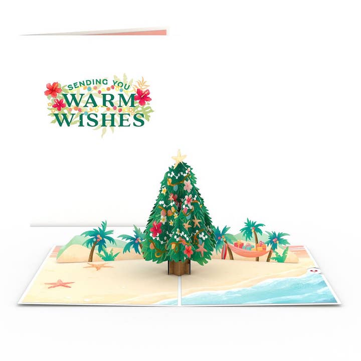 Lovepop Cards - Wholesale Christmas Card - Warm Wishes Christmas Tree 5''x7'' Card, Christmas Cards