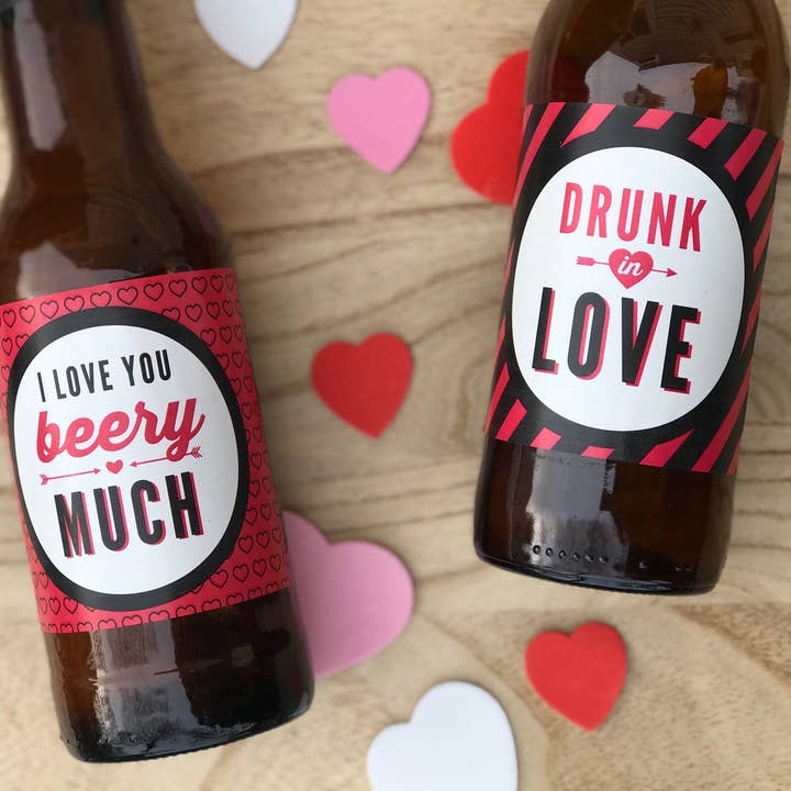 Paprika Paperie - Wholesale Gift Tag Label - Valentines Day Beer Labels Valentine's Day Gift for Him Funny Valentines Day Gift for Men Valentine for Husband Valentine for Boyfriend3