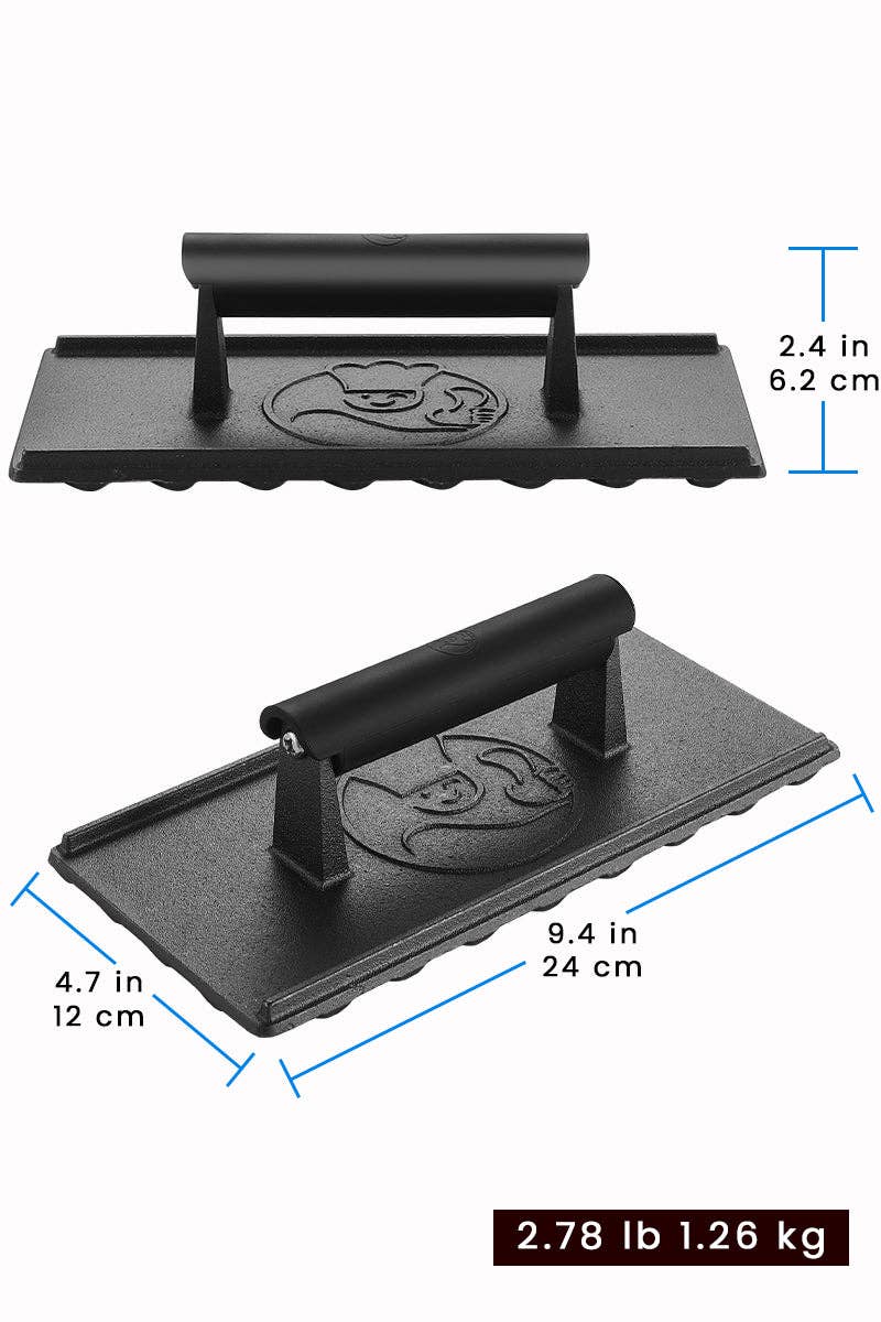 Gourmet Easy - Wholesale Kitchen Tool/Gadget - Cast Iron Grill Press3