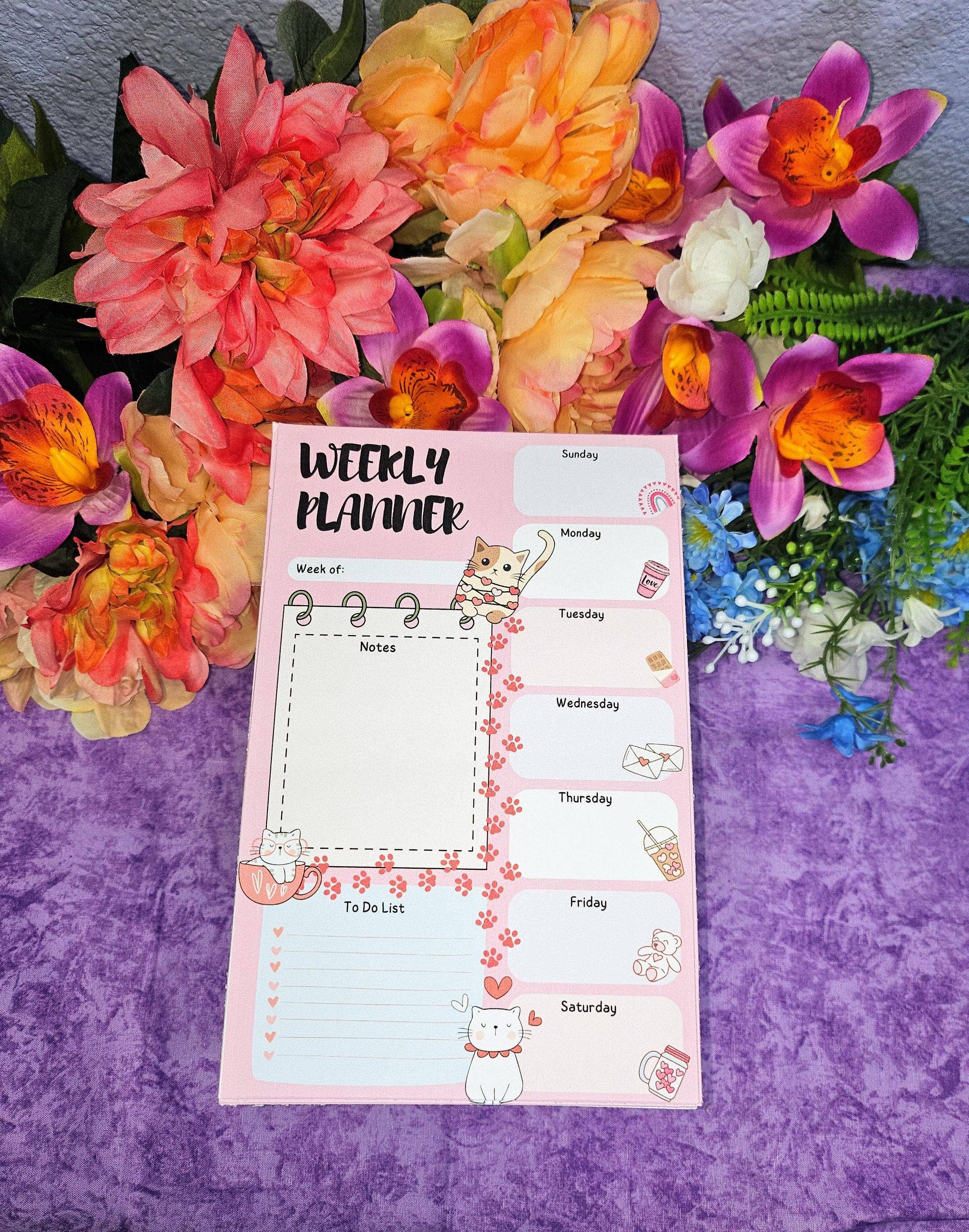 Autumnmist Boutique - Wholesale Planner - Sweetheart Cats Daily Planner Notepad 5.5" x 8.5"3