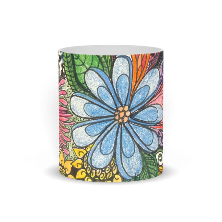 Blue Beauty Mugs for wholesale by Mary O's Imagination