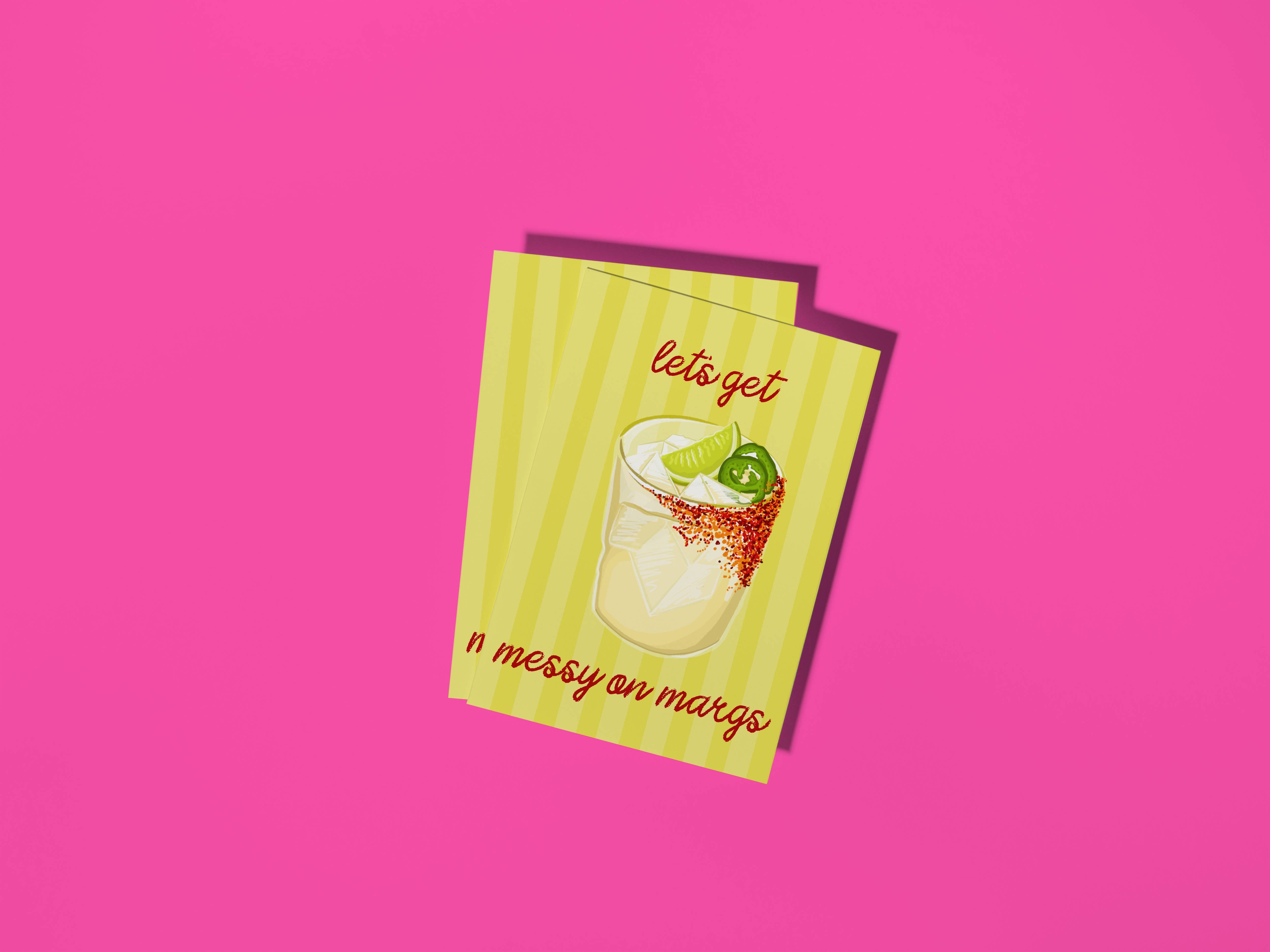 by Rosybum - Wholesale Birthday card - Let's Get Messy On Margs Birthday Card - Spicy Margarita3