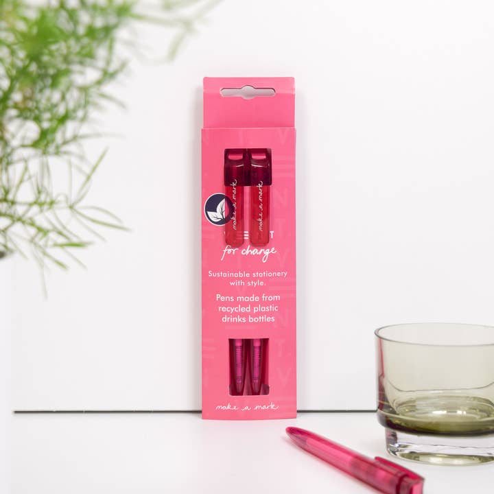 Pennor Återvunna drycker Flaska Gör ett märke - Rosa för wholesale av VENT for Change