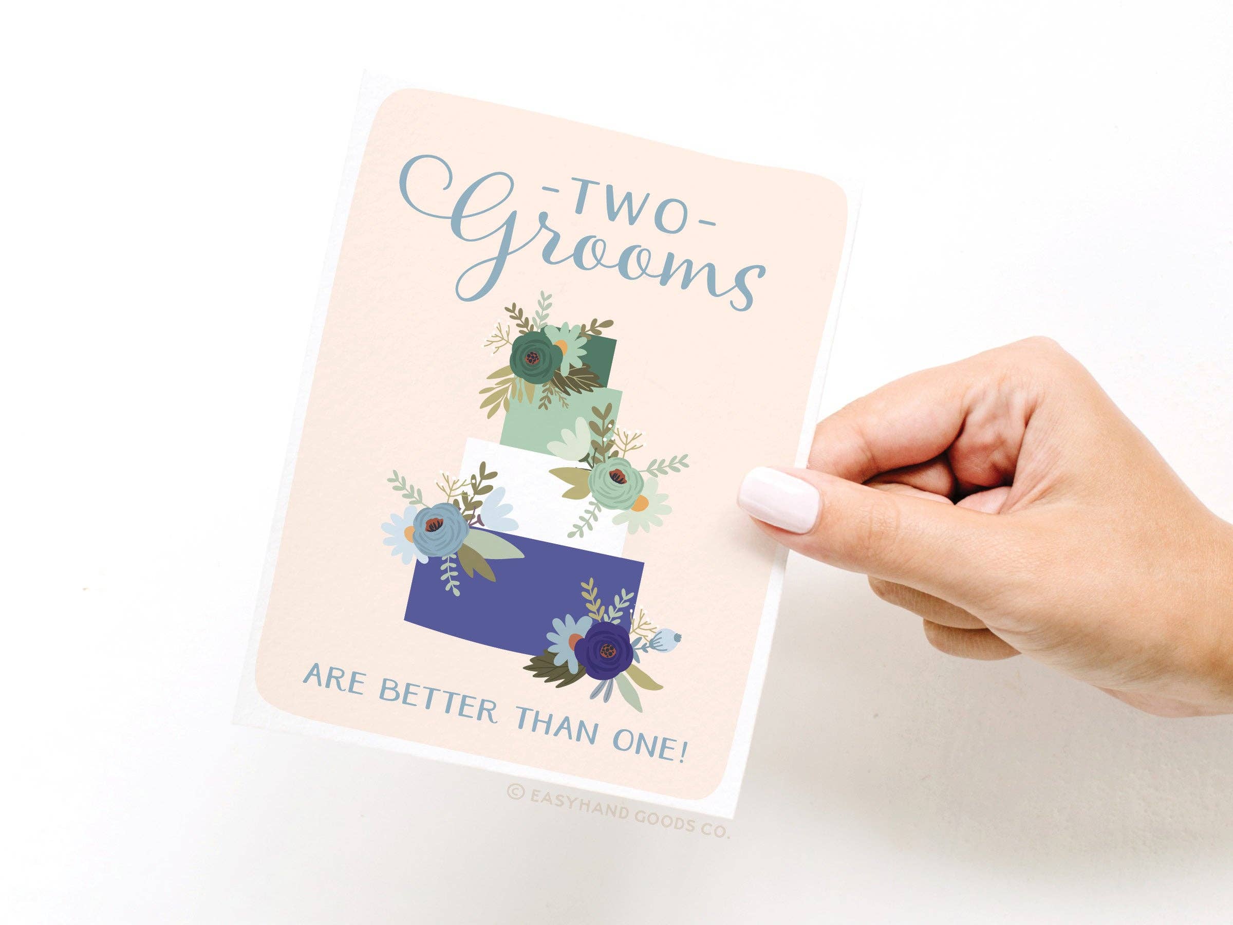 Easyhand Goods – formerly Onderkast - Vendita all'ingrosso Partecipazioni di nozze - Biglietto di auguri con due sposi sono meglio di uno2