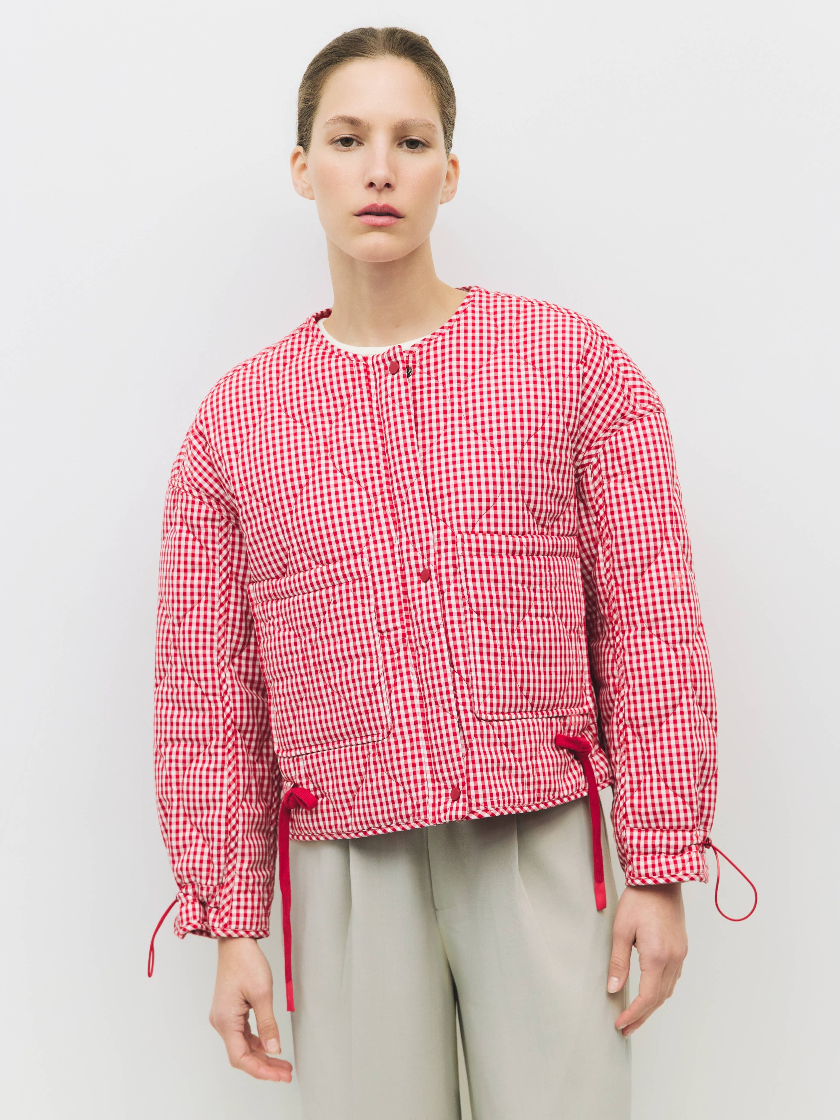 MOD REF - Wholesale Jacket - Women's - The Rochelle Jacket | Women's Quilted Gingham Jacket

14