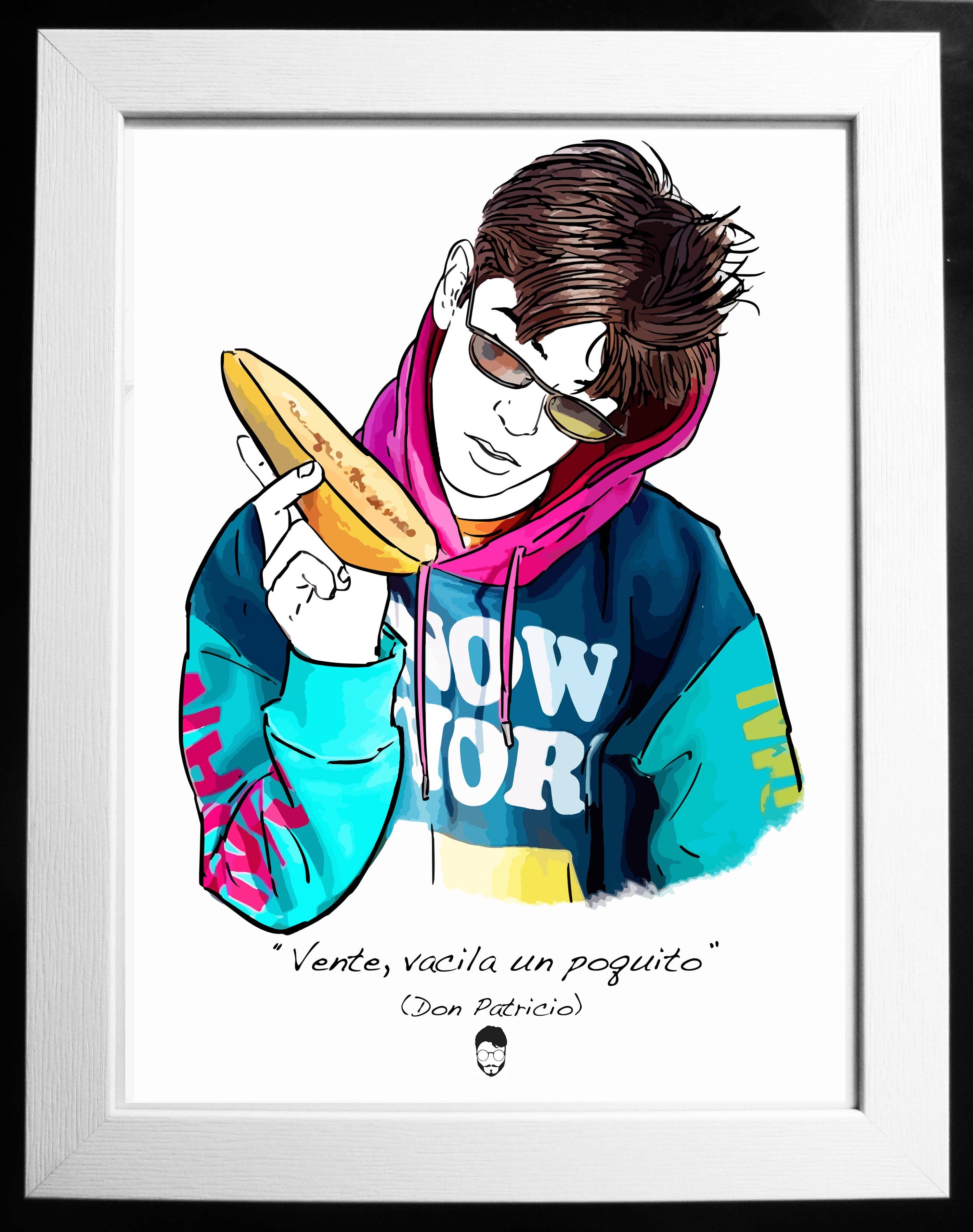 El loco del Pelo Rizo - Wholesale Art Print - Don Patricio