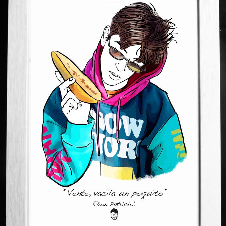 El loco del Pelo Rizo - Wholesale Art Print - Don Patricio0